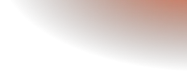 A partial view of a dark, gradient-colored ellipse or circular shape fading from deep brown to orange, against a black background.